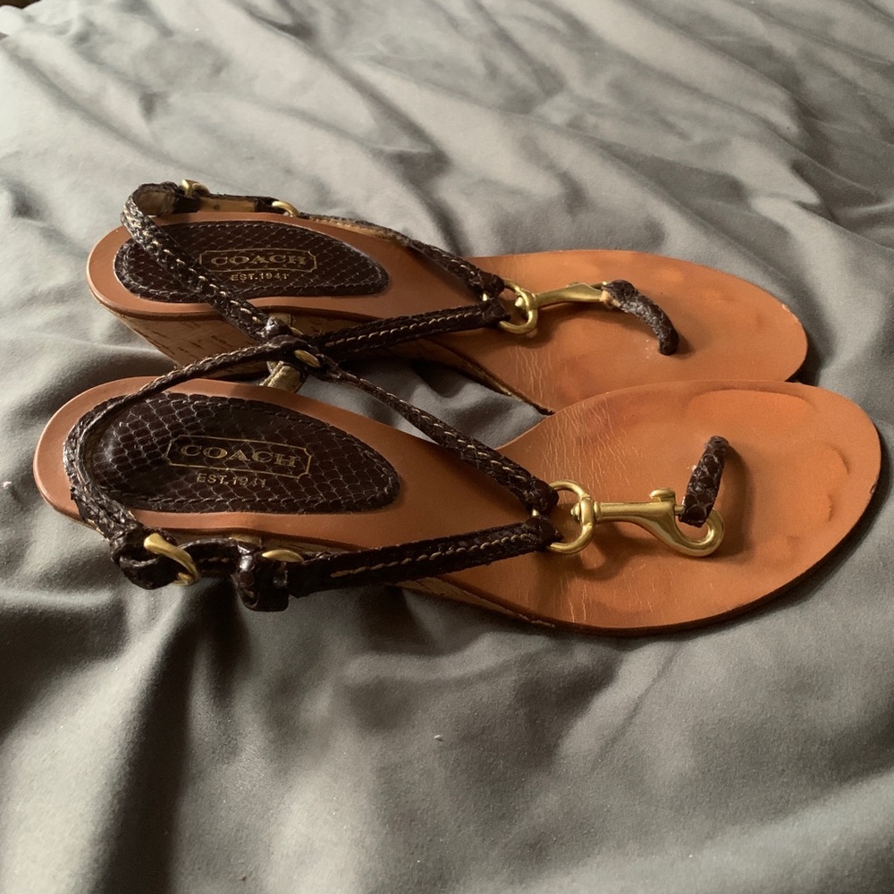 Coach Sandals 7.5 - Picture 4 of 5